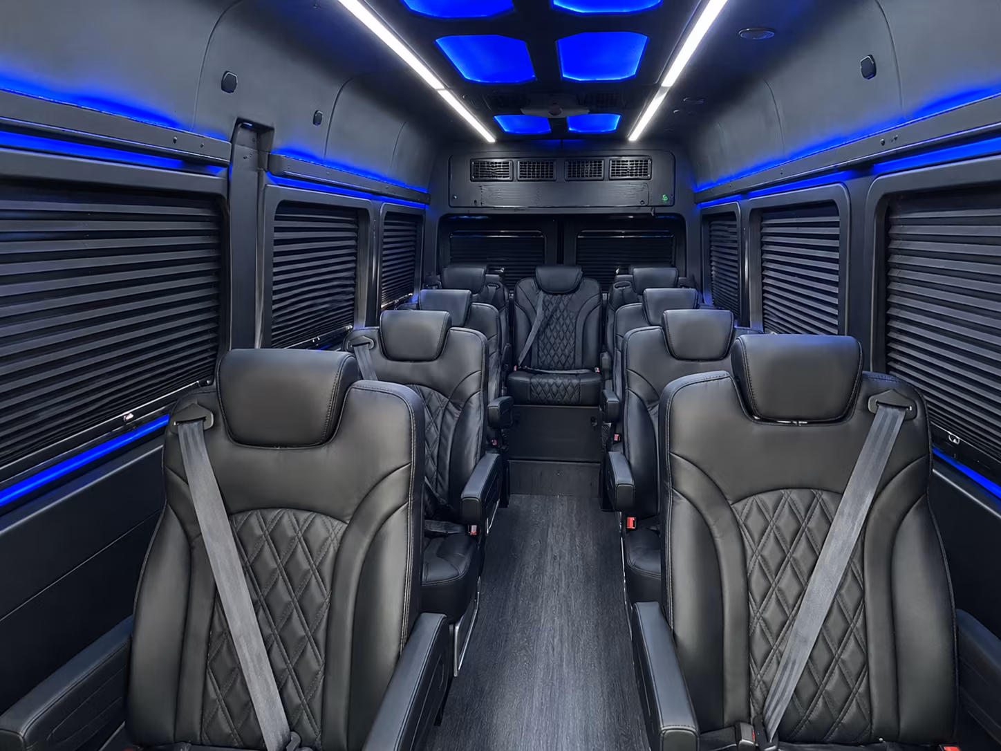 savannah 15 passenger sprinter van inside