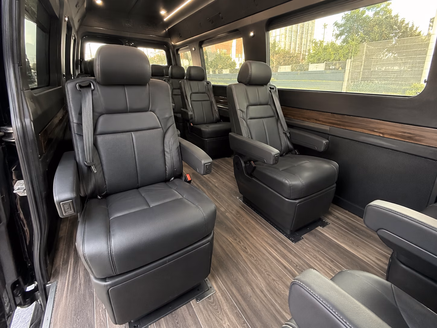 savannah 18 passenger sprinter van inside